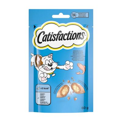 Catisfactions Snack per Gatto con Salmone 60 gr