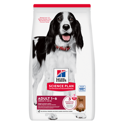 Hill's Science Plan Dog Adult Medium con Agnello e Riso 14 kg