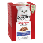 Gourmet Mon Petit Cat Adult con Tonno, Salmone, Trota 6 x 50 gr