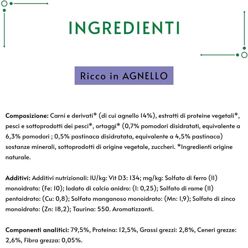 Gourmet Nature's Creations Cat Adult all'Agnello con pomodori e pastinaca 85 gr