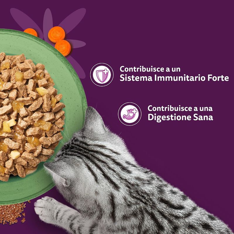 Whiskas Superfood Gatto Adulto Bustine in Gelatina 50 pz x 50 gr