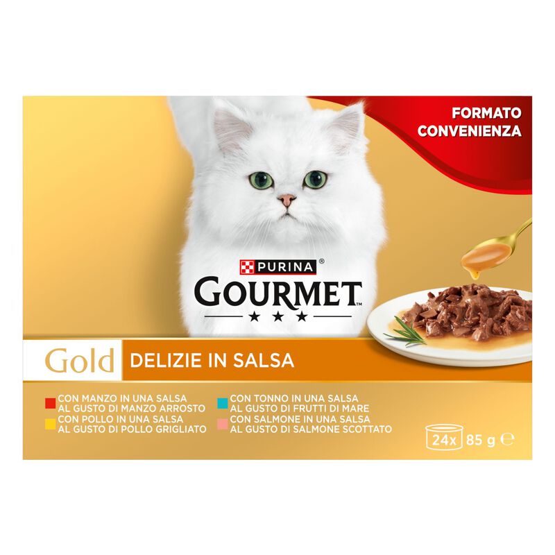 Gourmet Gold Cat Adult Multipack Delizie in Salsa 24 x 85 gr