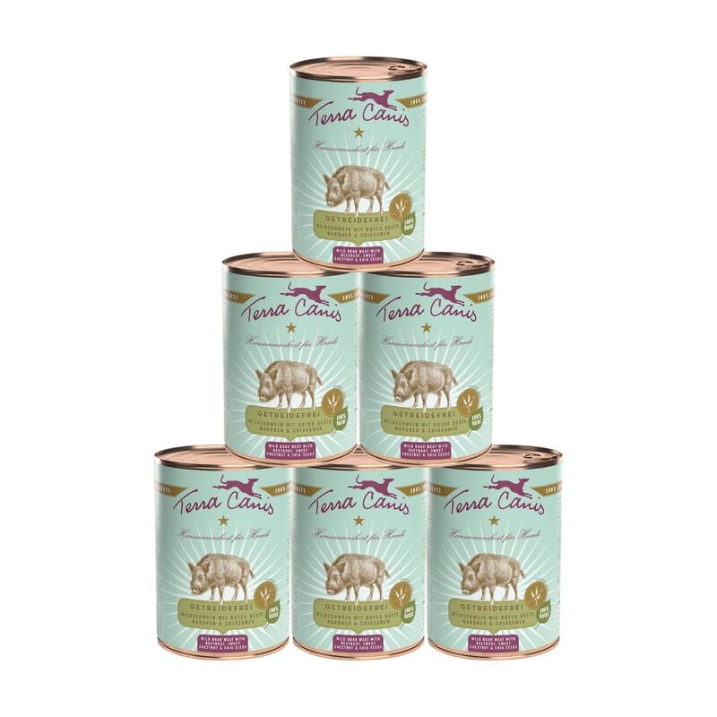 Terra Canis Dog Grain Free Cinghiale con Barbabietola, Castagna e Semi di chia 400 gr