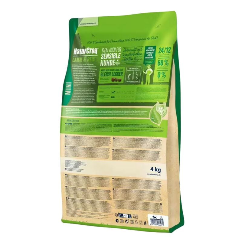Happy Dog Adult Mini NaturCroq Agnello e riso 4 kg