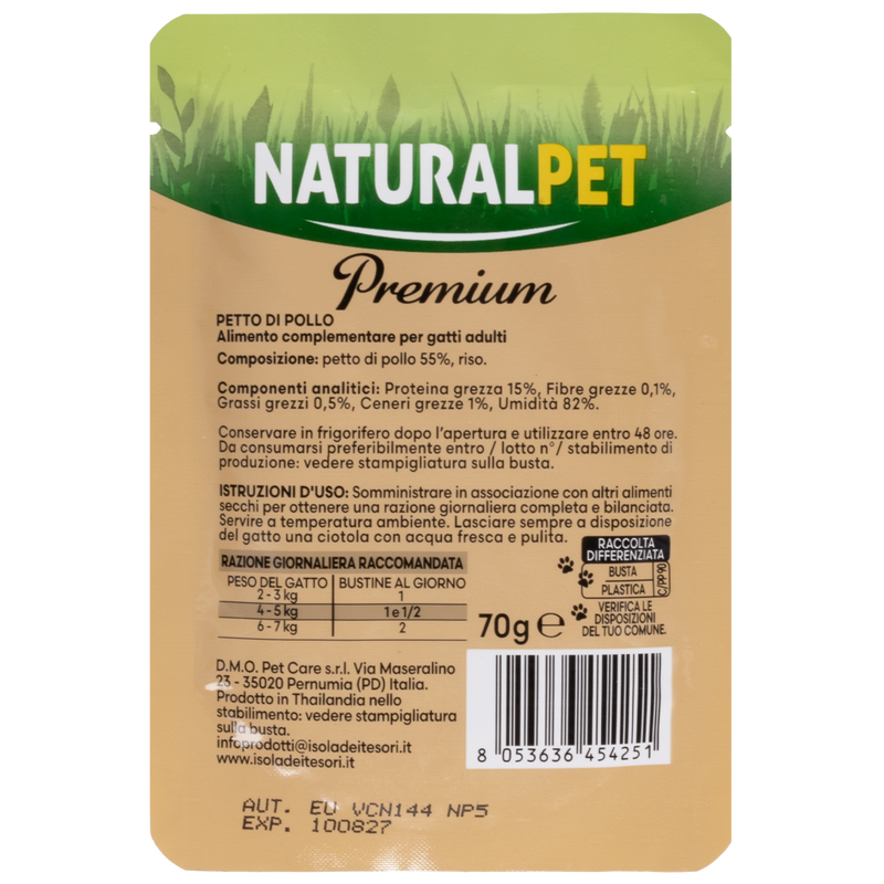 Naturalpet Premium Cat Adult Pollo 70g