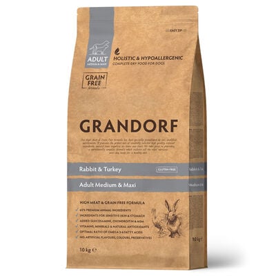 Grandorf Dog Adult Medium/Maxi Coniglio e Tacchino 10Kg