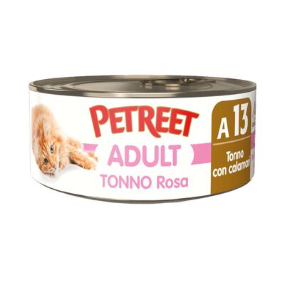 Petreet Cat Tonno rosa Tonno con calamari 70 gr