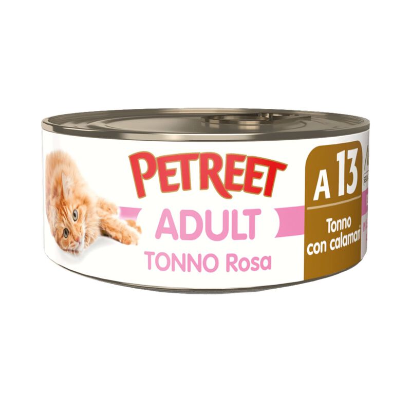 Petreet Cat Tonno rosa Tonno con calamari 70 gr