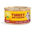 Edgard & Cooper Cat Adult Bocconcini in Salsa Tacchino e Pollo 85 gr