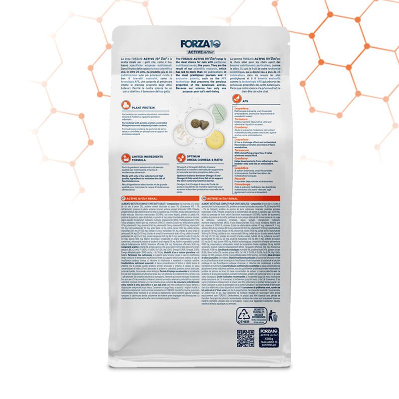 Forza 10 Active Vet Diet Renal per Gatti Adulti al Pesce 1,5 kg
