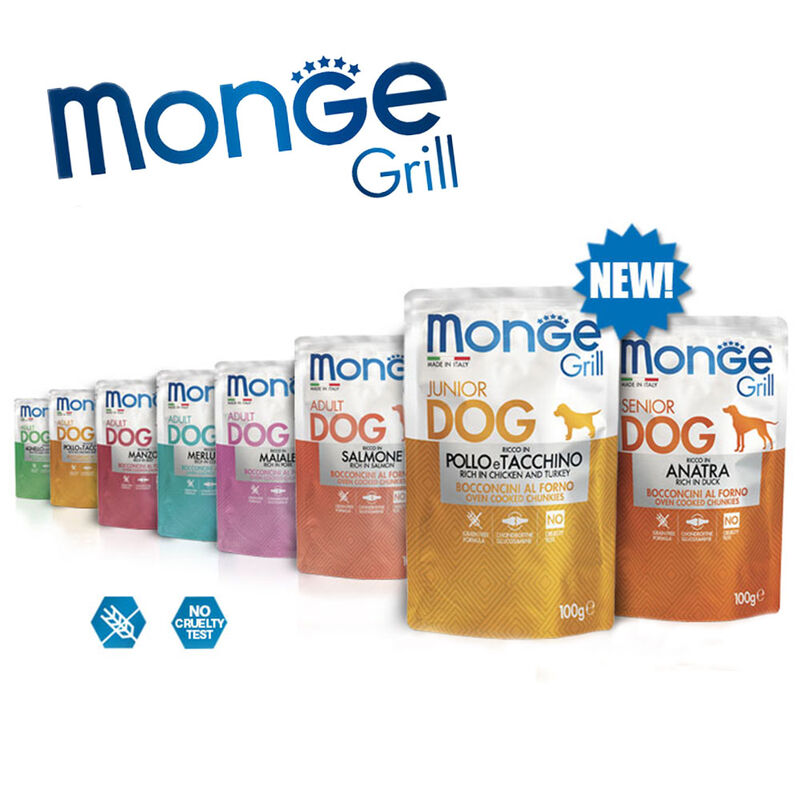 Monge Grill per cani adulti Bocconcini Ricco di Merluzzo 100 gr