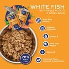 Fish4Dogs Finest Pesce bianco, patate dolci e piselli 395 gr