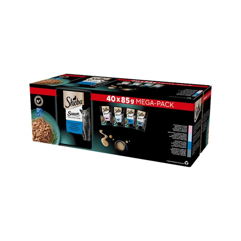 Sheba Cat Sauce Collection Selezione del Mare 40 pz x 85 gr