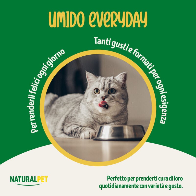 Naturalpet Cat Adult Bocconcini in salsa Multipack 85grx24pz