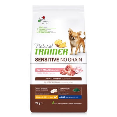 Natural Trainer Sensitive Dog Small&Toy Adult No Grain con Maiale 2 kg