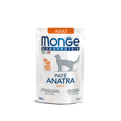 Monge Monoprotein Cat Adult Pat&eacute; Anatra 85 gr