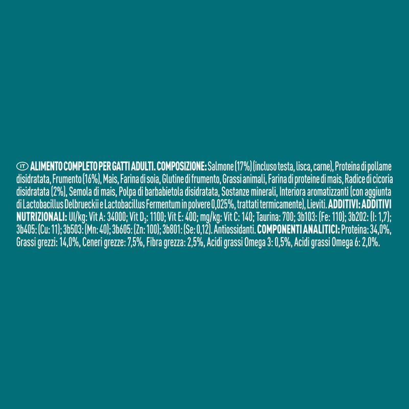 Purina One Bifensis Cat Adult  Salmone e Cereali Integrali 800 gr