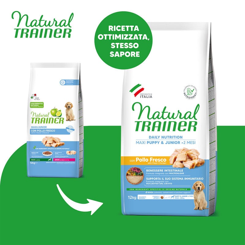 Natural Trainer Dog Puppy Maxi Pollo 3 kg
