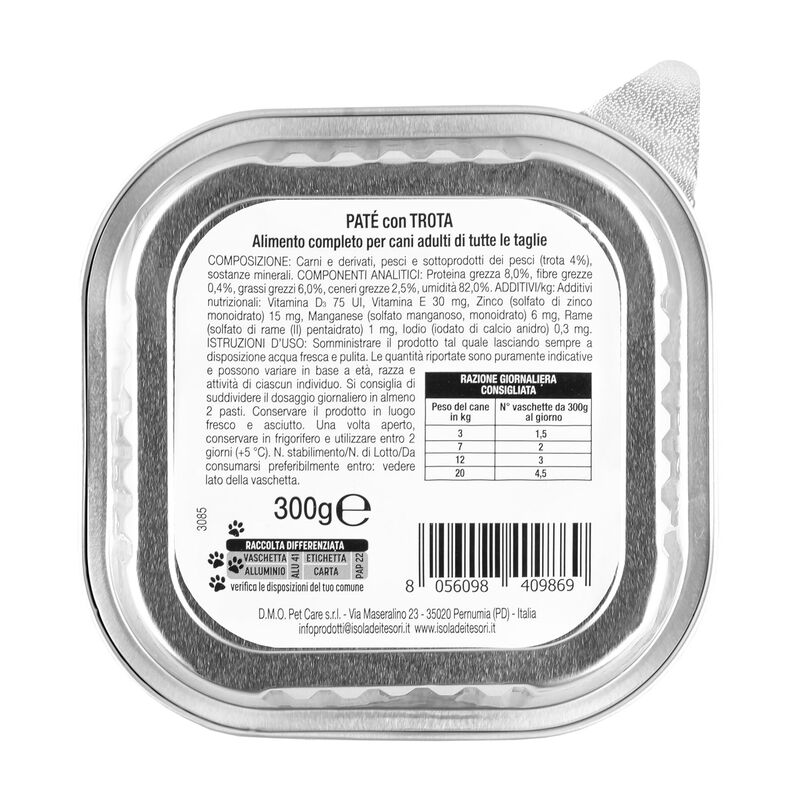 Dag Dog Adult All Breed pat&eacute; con Trota 300gr