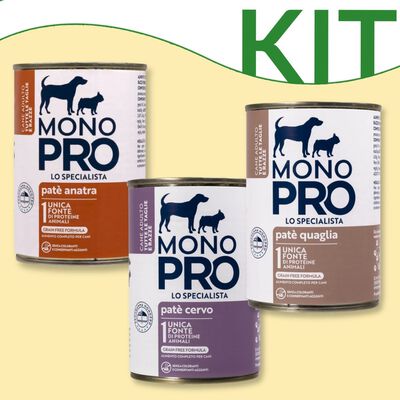 Kit degustazione Monopro Dog adult all breeds 400 gr