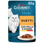 Gourmet Perle Duetti Cat Adult con Manzo e Pollo 85 gr