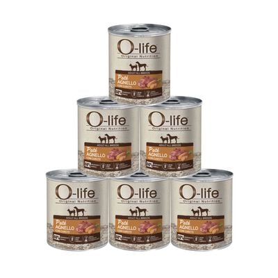 O-life Adult All Breeds Pat&eacute; Agnello e Carote 400g