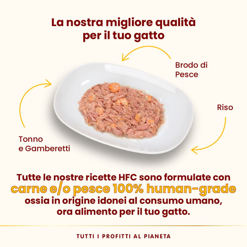Almo Nature HFC Cat Adult Tonno e Gamberetti 150gr 