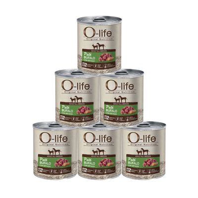 O-life Adult All Breeds Pat&eacute; Bufalo con Ortaggi 400g