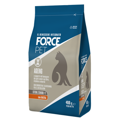 Forcepet Cat Senior 7+ anni Steril Ageing con anatra 400gr