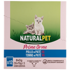 Naturalpet Kitten Pollo in Pat&egrave; e Tonno in Pat&egrave; x6