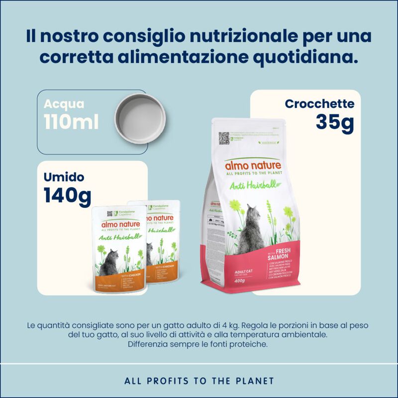 Almo Nature Anti Hairball Cat Adult con Pollo 70 gr