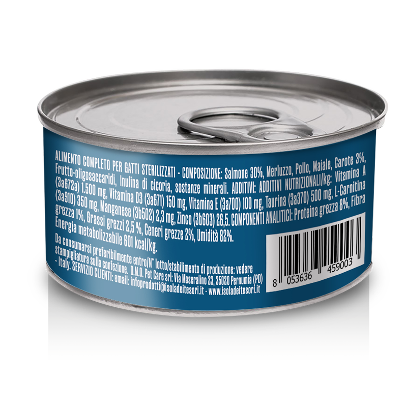 Forcepet Cat Adult Steril Low Fat soft pat&egrave; con salmone 85gr