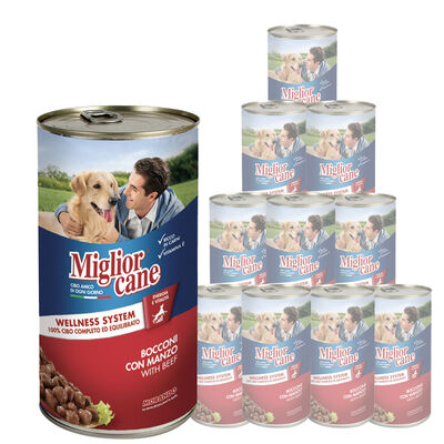 Migliorcane Dog Adult Bocconi con Manzo 1250 gr