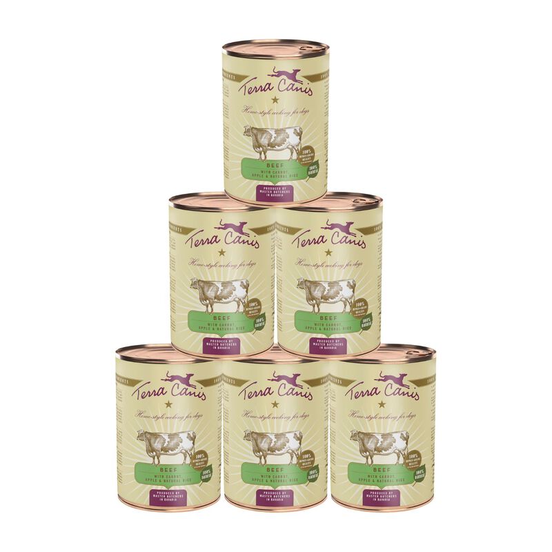 Terra Canis Dog Classic Manzo con Carota, Mela e Riso integrale 400 gr