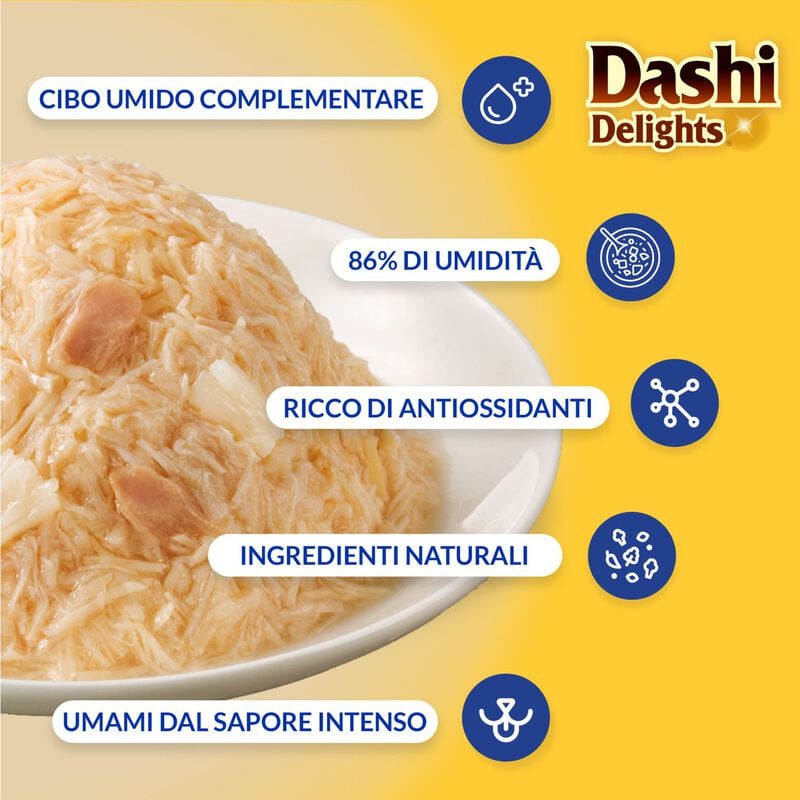 Ciao Dashi Delights Delicati Fiocchi di Pollo e Tonno in brodo Dashi 40 gr