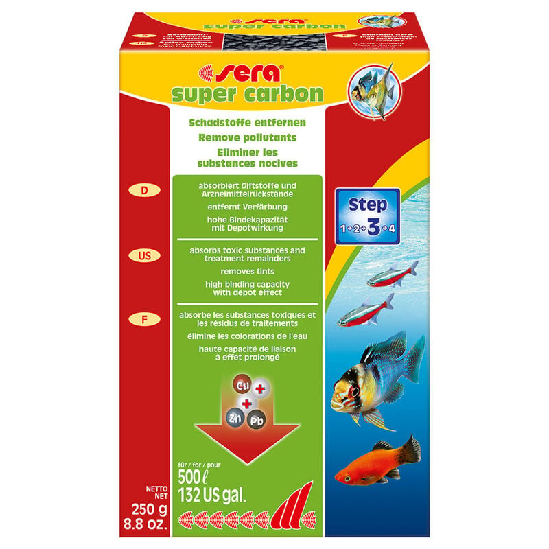 Sera Super Carbon 250 gr