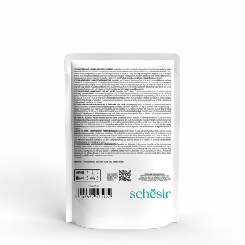 Schesir Cat Tonnetto con Orata 85 gr