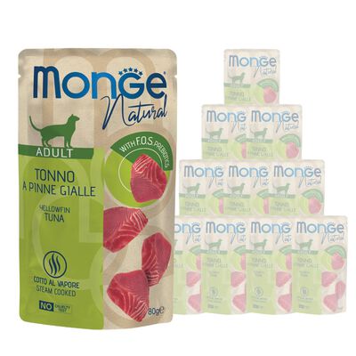 Monge Natural Cat Adult Pezzetti di Tonno a pinne gialle 80 gr