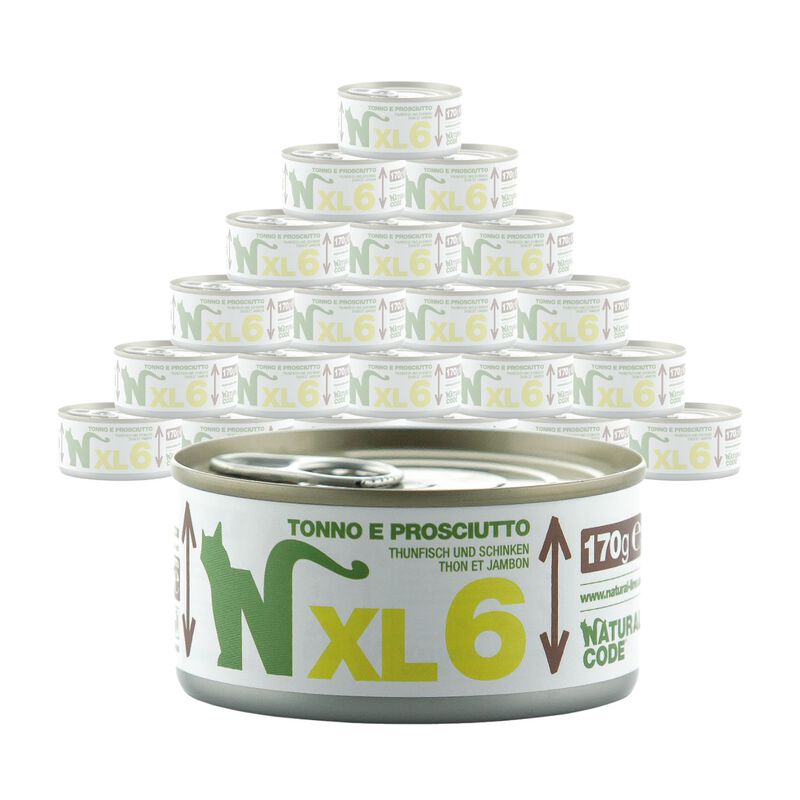Natural Code Cat XL06 Tonno e Prosciutto 170 gr