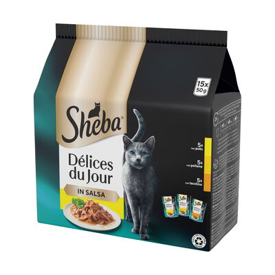 Sheba Delice du Jour Cat Adult Selezione Delicata in Salsa 15 pz x 50 gr