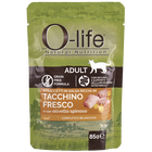 O-life Cat Adult Straccetti in salsa con Tacchino fresco con olivello spinoso 85 gr