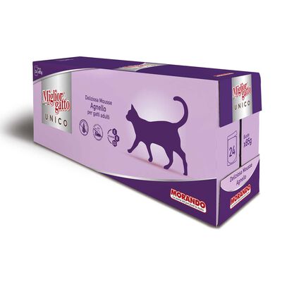 Migliorgatto Unico Cat Adult Deliziosa Mousse Agnello 85 gr x 24 pz