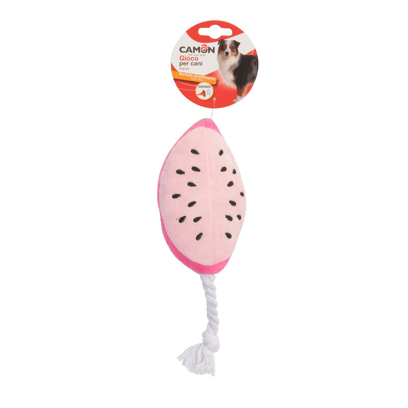 Camon Gioco per Cani con corda e squeaker 14 cm