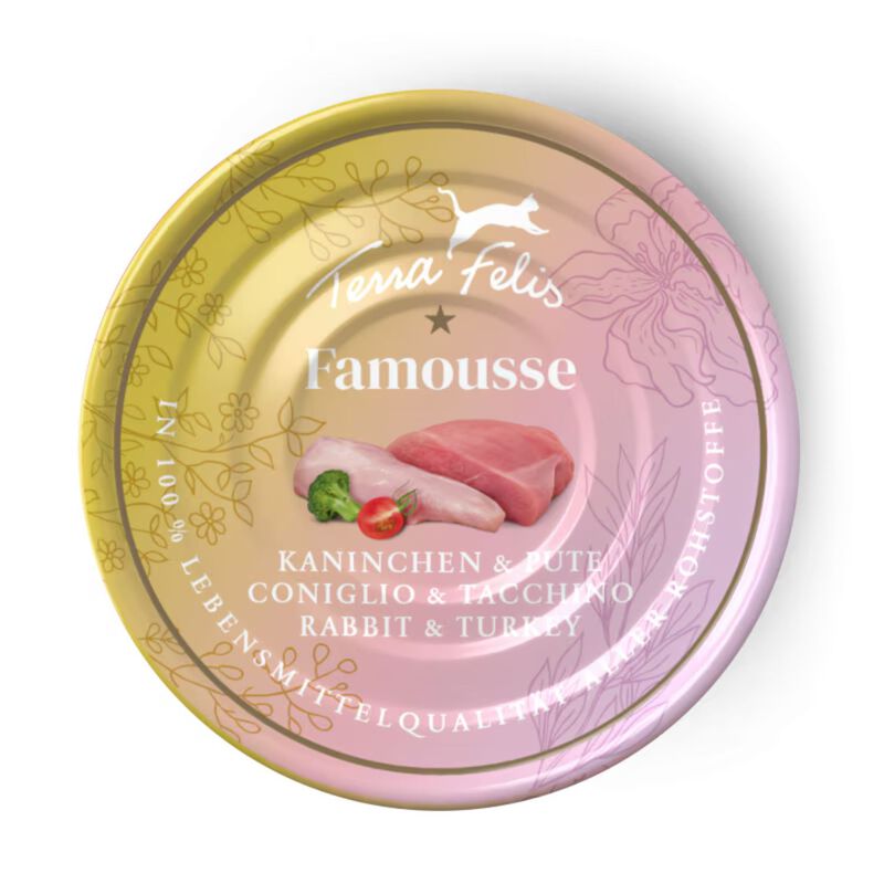 Terra Felis Famousse Cat Adult Coniglio e Tacchino 80 gr