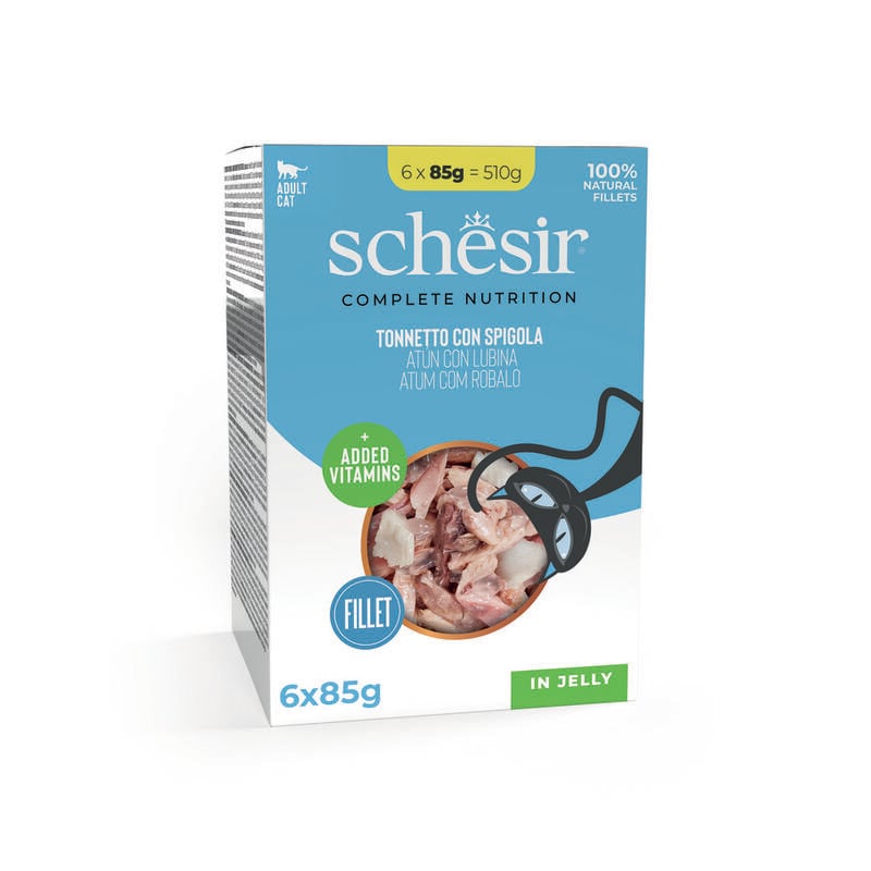 Schesir Cat Tonnetto con Spigola Buste 6x85 gr