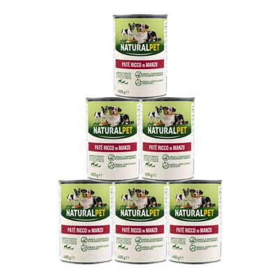 Naturalpet Dog Adult Pat&egrave; ricco in Manzo 400 gr