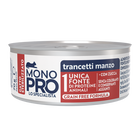 Monopro Cat Steril Trancetti manzo con zucca 70gr