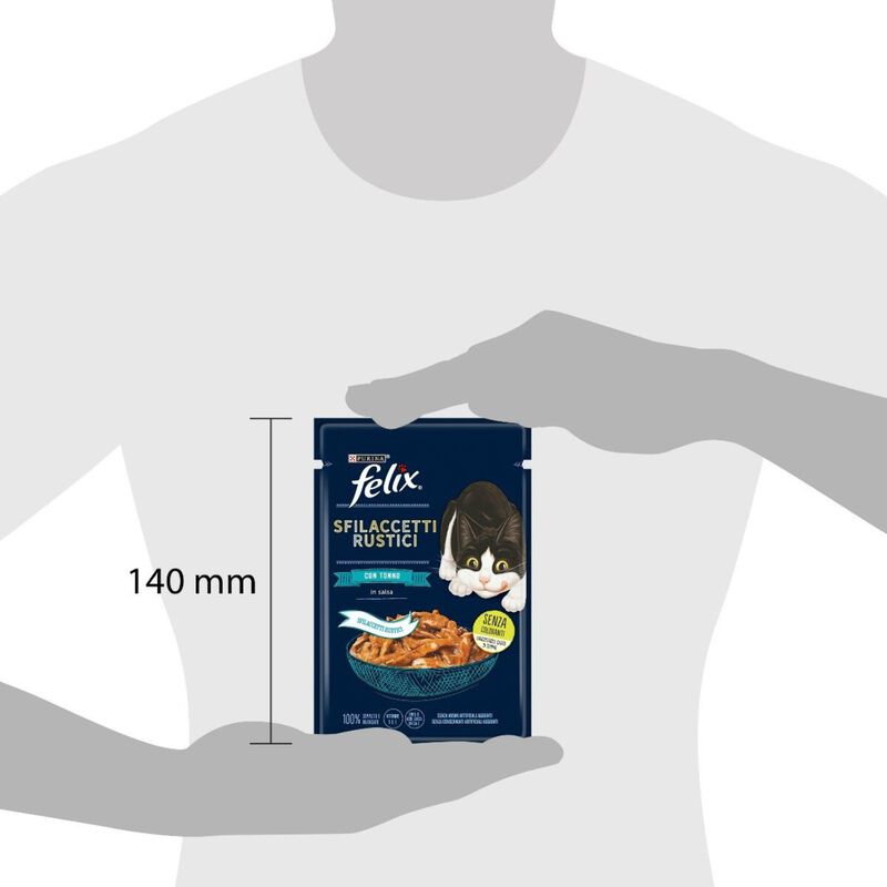 Purina Felix Sfilaccetti Rustici Cat Adult con Tonno 80 gr