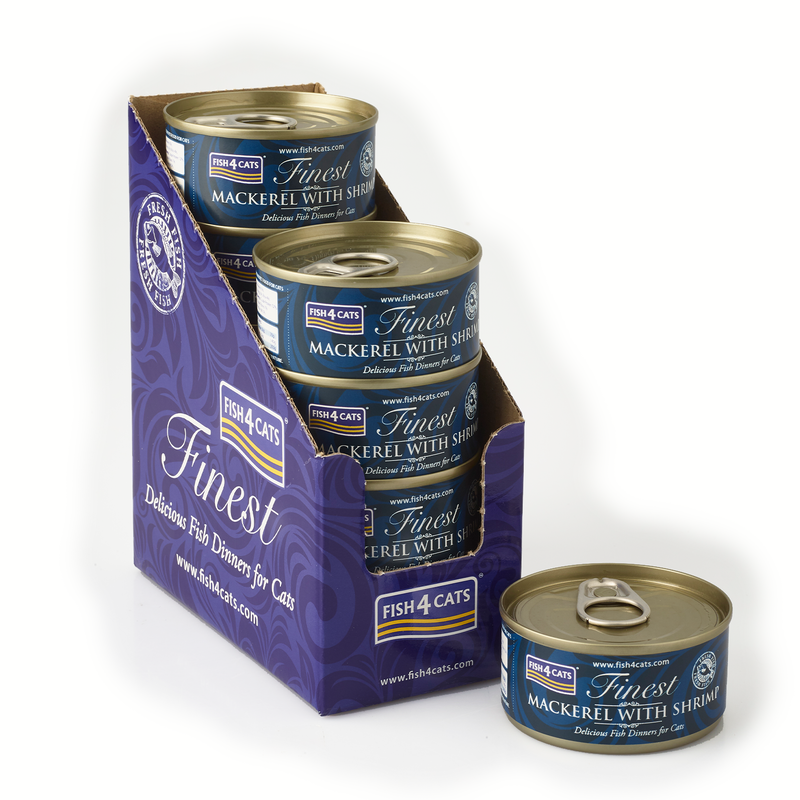Fish4cats Finest Cat Sgombro Gamberetti 70 g