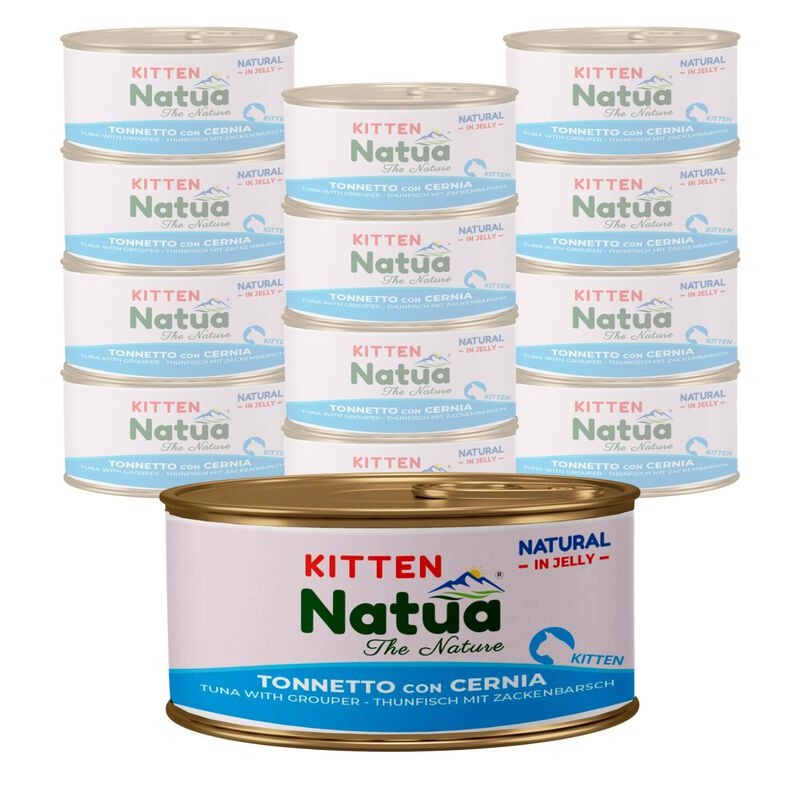 Natua Natural Kitten Tonnetto con Cernia in Jelly 85 gr